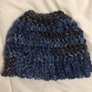 Messy Bun Beanie! Handmade!